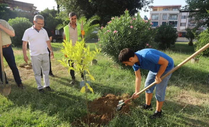 Nazilli’de otizm farkındalığı için fidan dikildi